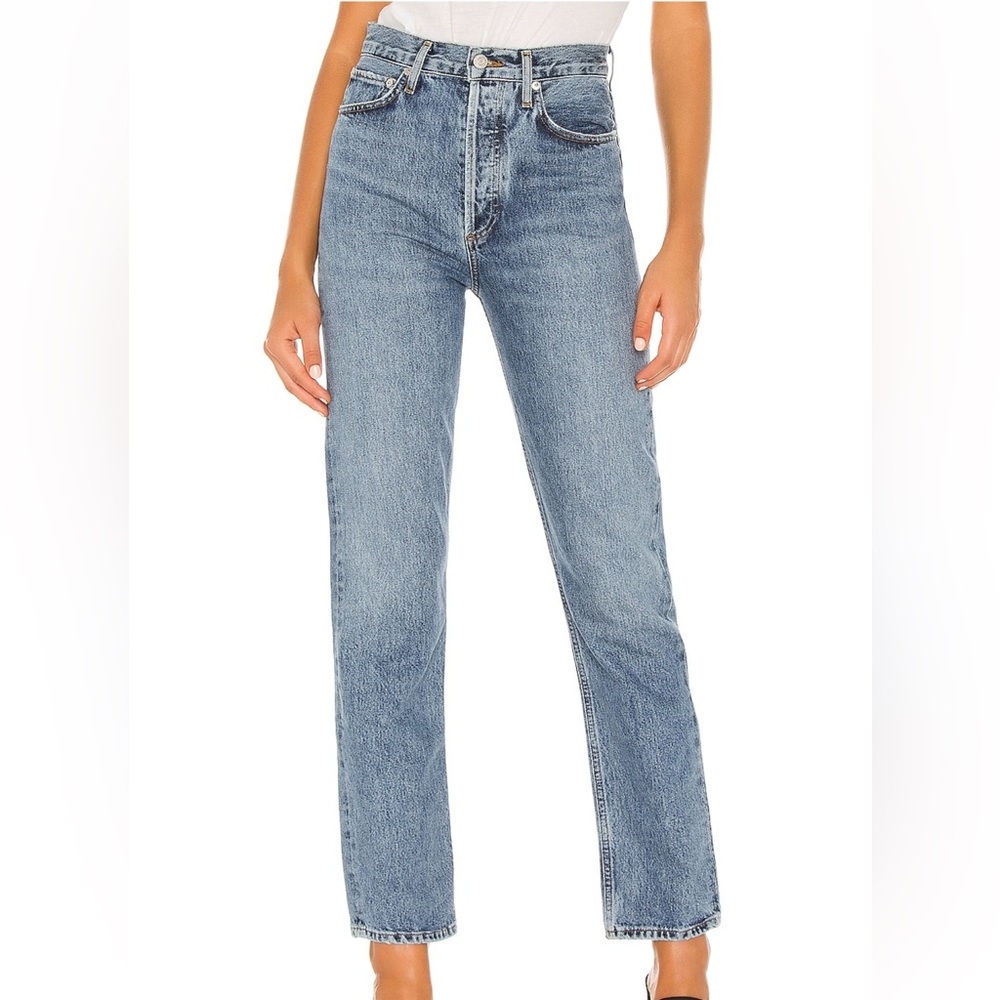 Agolde High Rise Straight Leg Jeans Sz 23